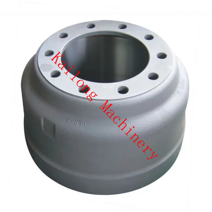 TS16949 تریلر کامیون درام ترمز قطعات یدکی خودرو چدن مشکی 2