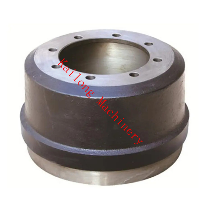 TS16949 تریلر کامیون درام ترمز قطعات یدکی خودرو چدن مشکی 0